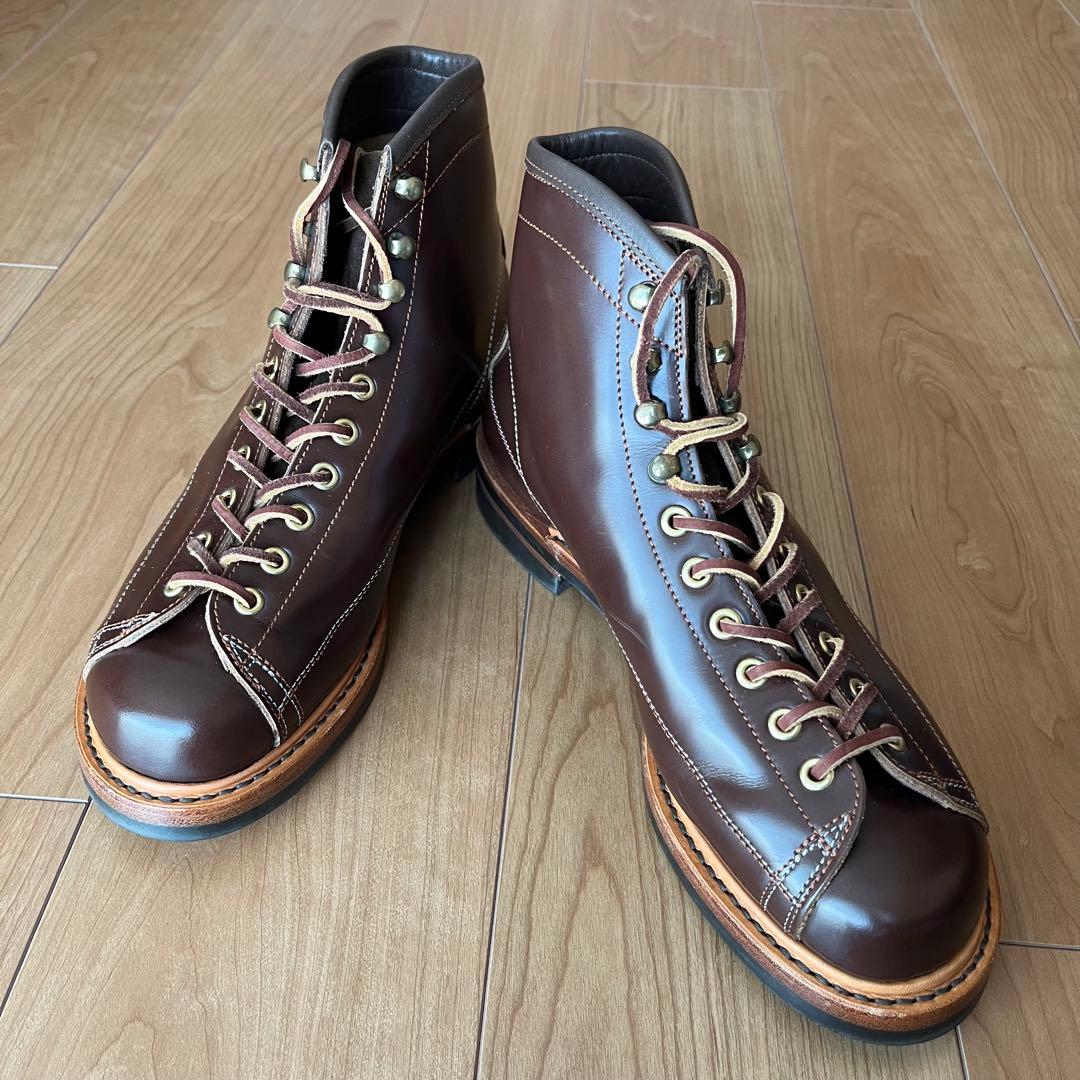 新品同様】ロン・ウルフLONEWOLF ワイヤーマンブーツ サイズ9 ブラウン