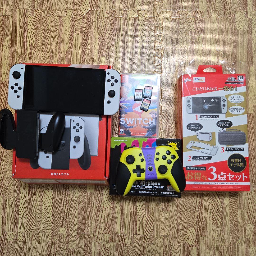 Nintendo Switch有機EL、付属品、カセット Amazon.co.jp: 【整備済み品】 Nintendo Switch(有機ELモデル