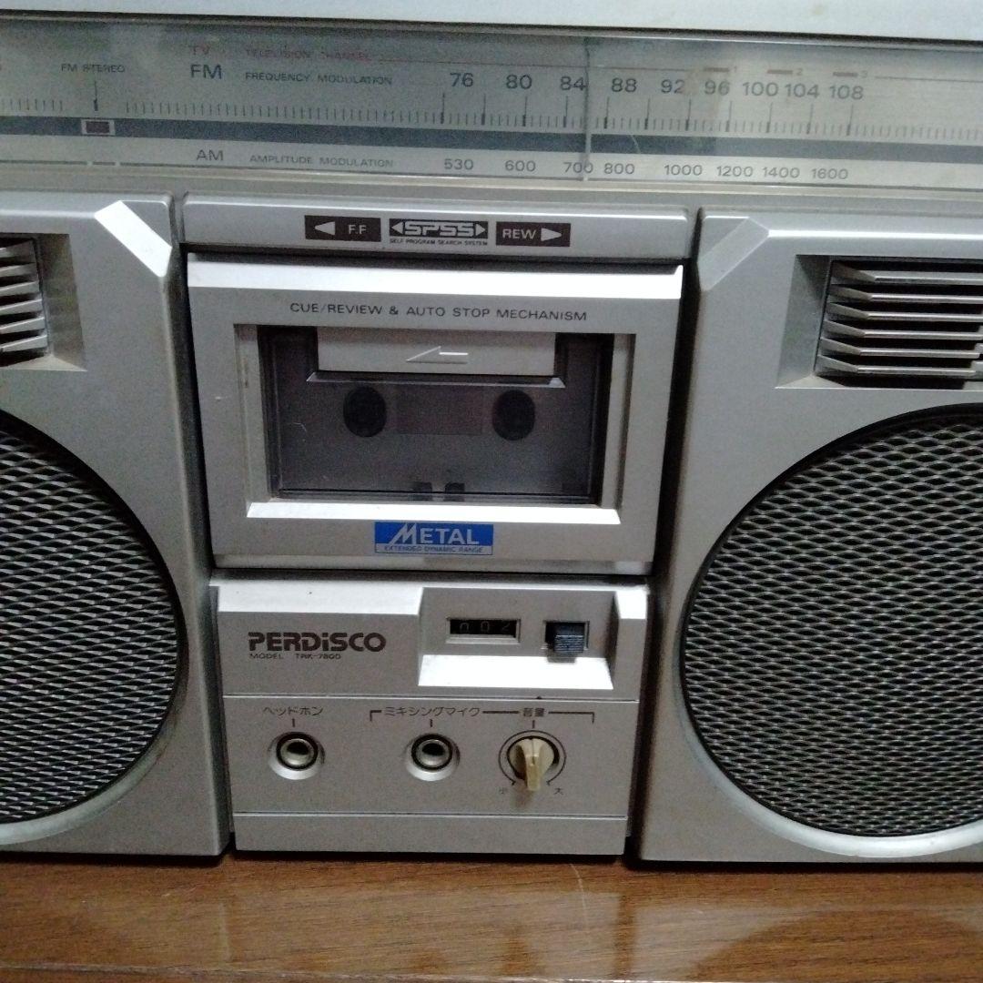 レトロ】HITACHI 日立 PERDISCO TRK-7800 ラジカセ - メルカリ