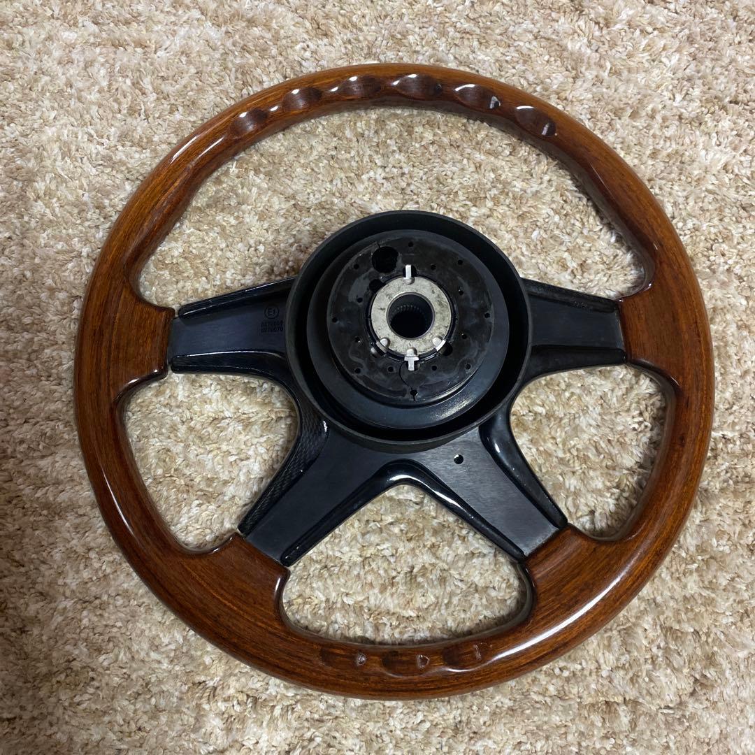 momo 4本スポーク ウッドステアリング - メルカリ