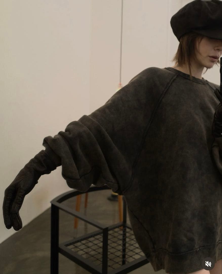 新品未使用lon ロンTWO SIDE SWEATSHIRT#04カーキブラウン - メルカリ