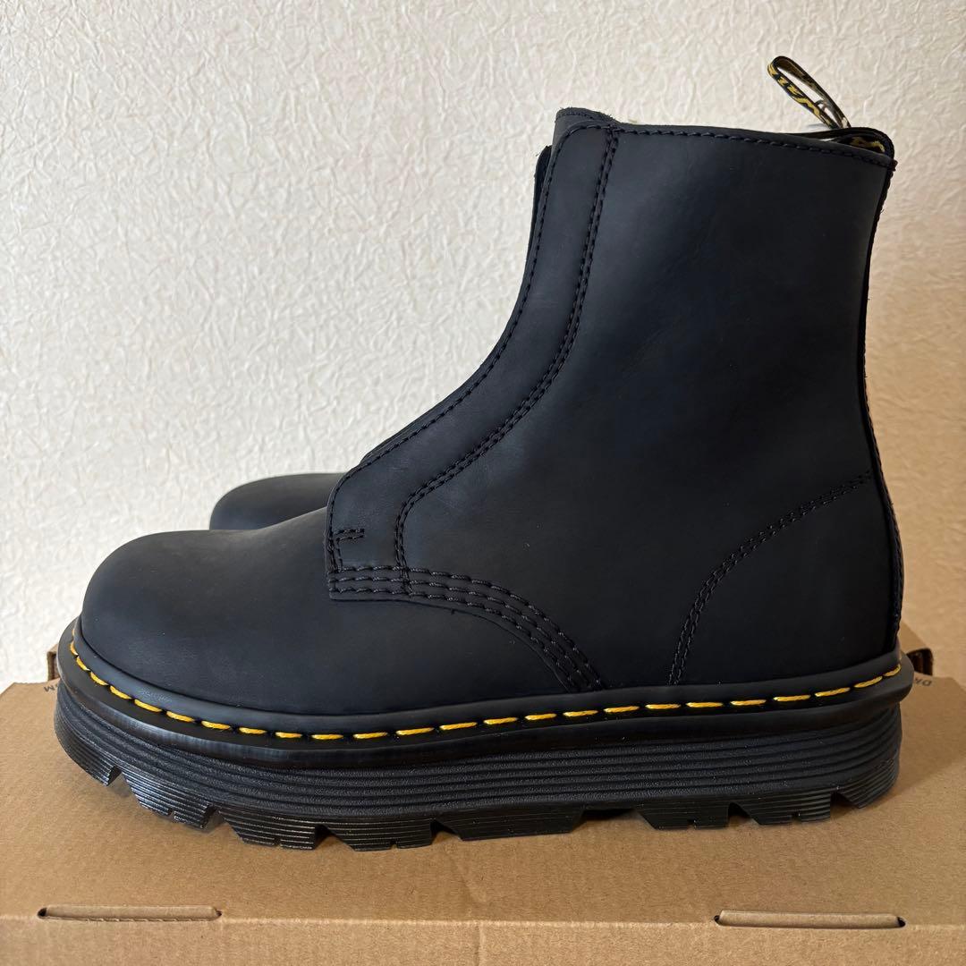 ドクターマーチン レースレスブーツ ZEBZAG UK7 ブラック ゴア - メルカリ