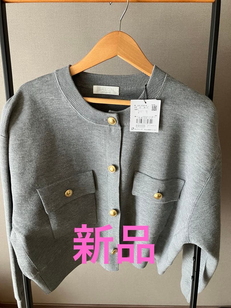 SALON adam et ropé スウェットライクメタルボタンカーディガン SALON adam et ropé(サロン アダム エ ロペ) / 【WEB限定】スウェット