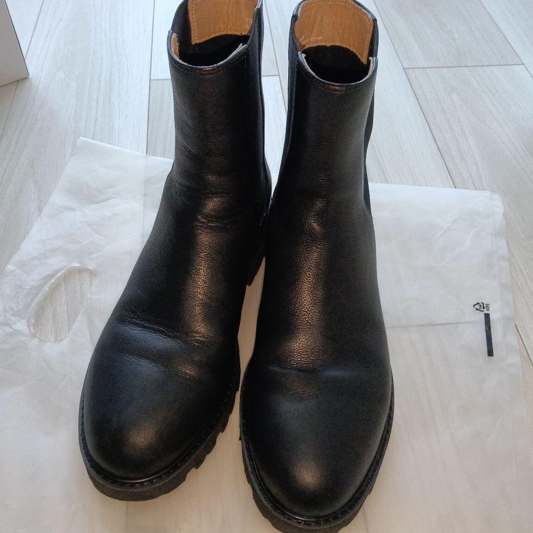 北欧暮らしの道具店 サイドゴアブーツ 黒 24.5cm - メルカリ