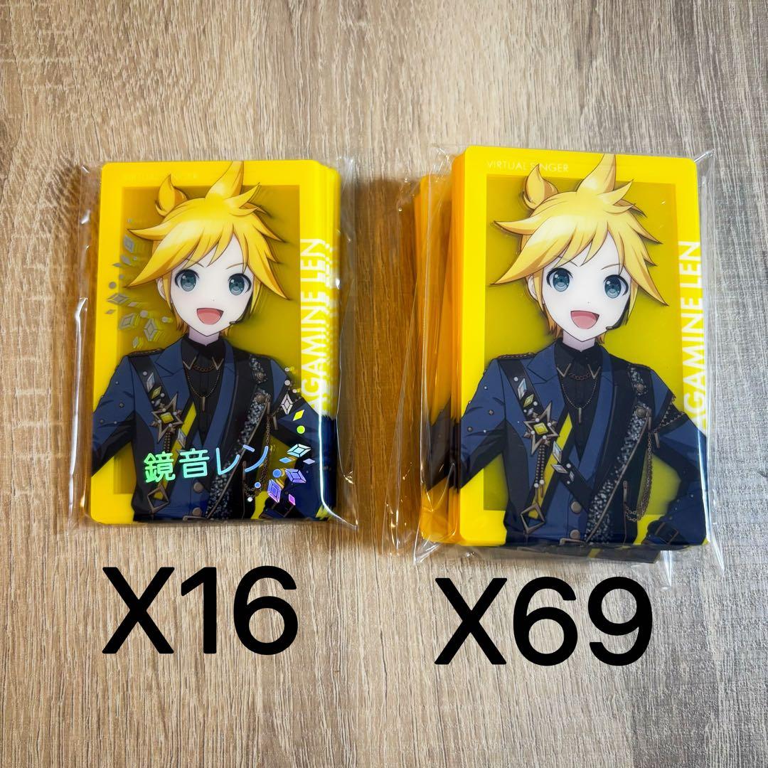 プロセカ あんスタ コラボ エピカ クリアカード 箔押し レア 鏡音レン プロセカ あんスタ エピカ Clearカード 箔押し Rare 鏡音レ