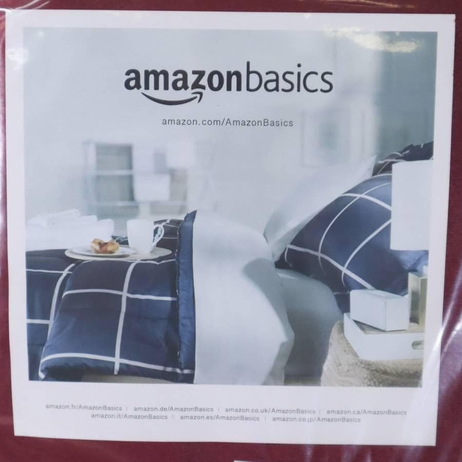 2枚セット 新品 アマゾンベーシック ブランケット 大判 赤 ベルベット