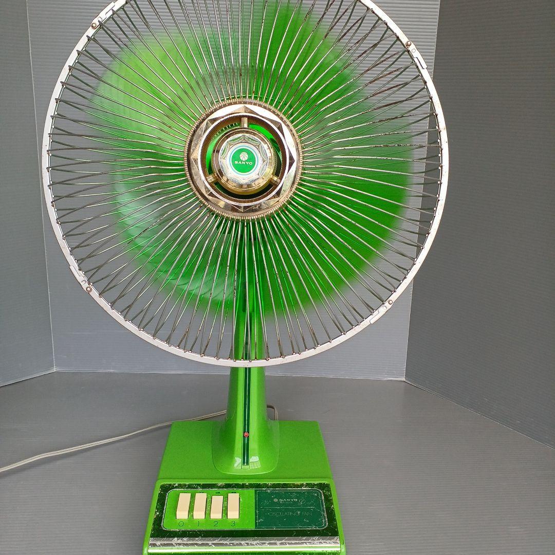昭和レトロ サンヨー扇風機 卓上扇 SANYO 稼働品 匿名配送 - メルカリ