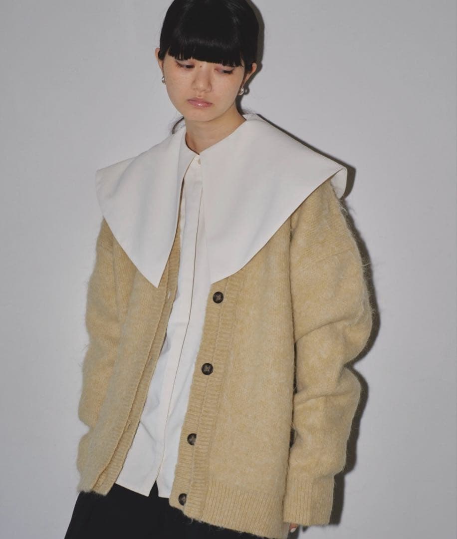 【専用】todayful Brashed Vneck Cardigan クリーム TODAYFUL】Brashed Vneck Cardigan | selectshop k