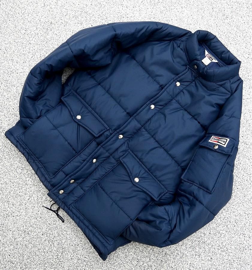 極美品 L 70s チャンピオン オフィシャル物 中綿 レーシング