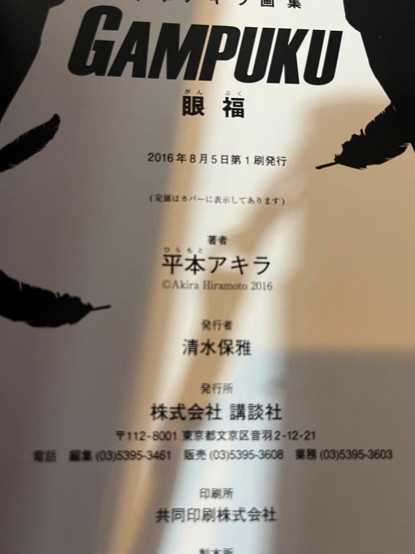 平本アキラ画集 GAMPUKU 眼福
