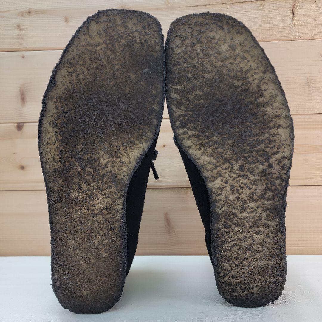 クラークス ワラビー ブラック スエード UK6 24.5cm