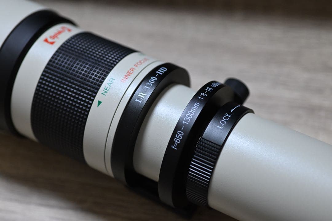 作例付　Opteka 650-1300mm nikon 2.0x テレコン付き