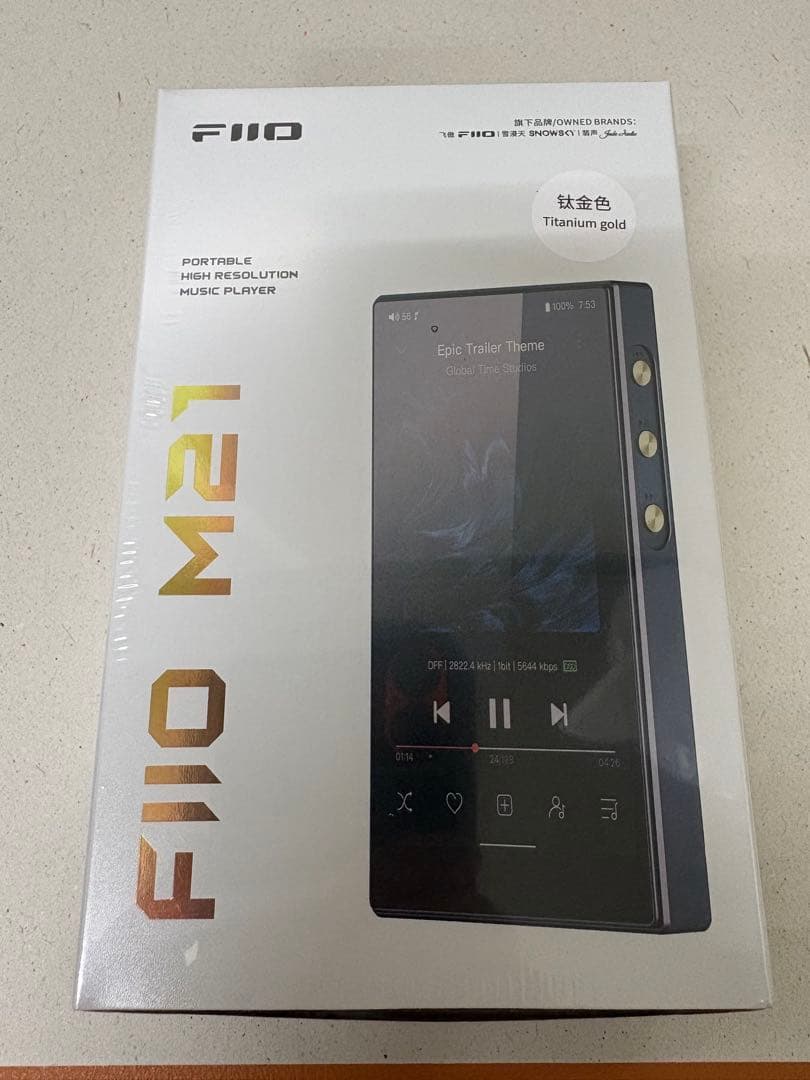 未使用品 FIIO M21 デジタルオーディオプレーヤー チタニウムゴールド FIIO M21 Titanium Gold [FIO-M21-G] 新品｜フジヤエービック