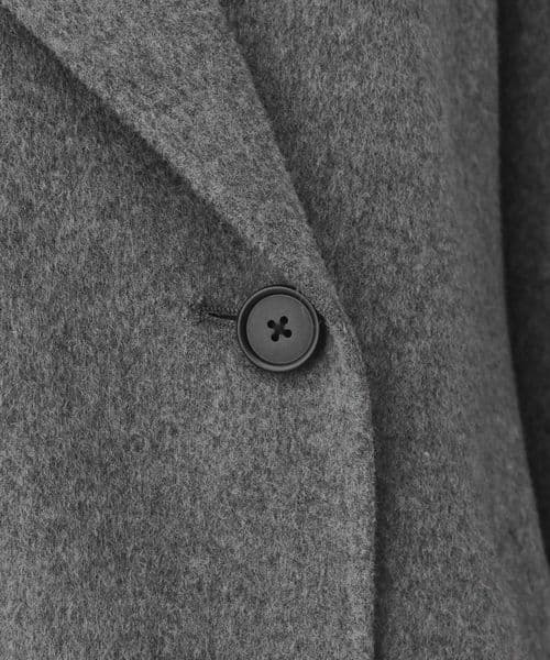 アパートバイ【WEB限定】カシープミドルジャケットコート グレー