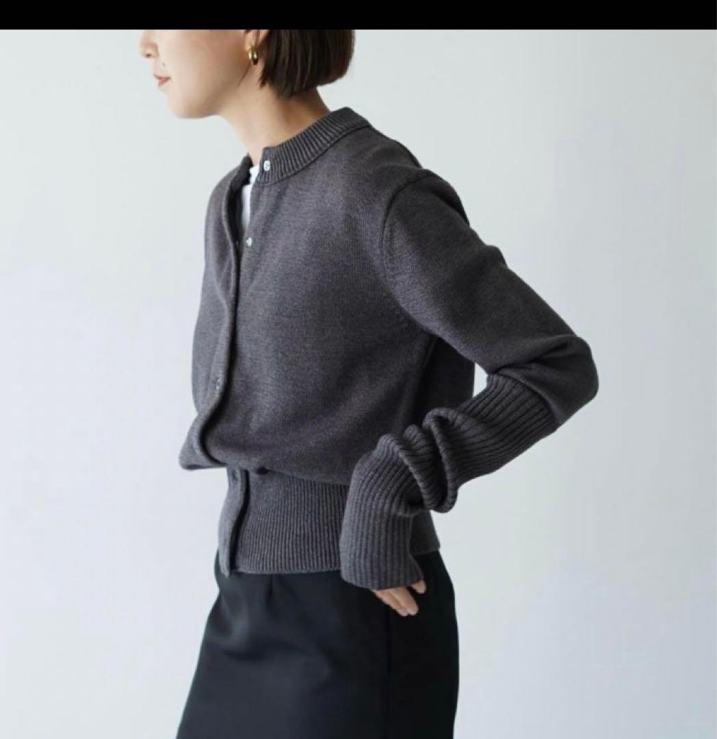 美品THE SHINZONE シンゾーン ロングリブカーディガン グレー - メルカリ