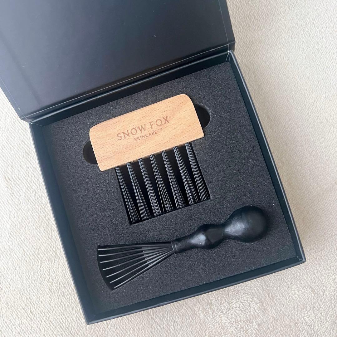 SNOW FOX カッサ ウッド ミニハート ヘアブラシセット