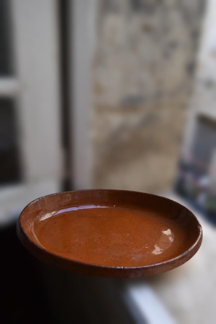 フランス19世紀 オーバルグラタン皿 古道具坂田 西洋民藝 アンティーク