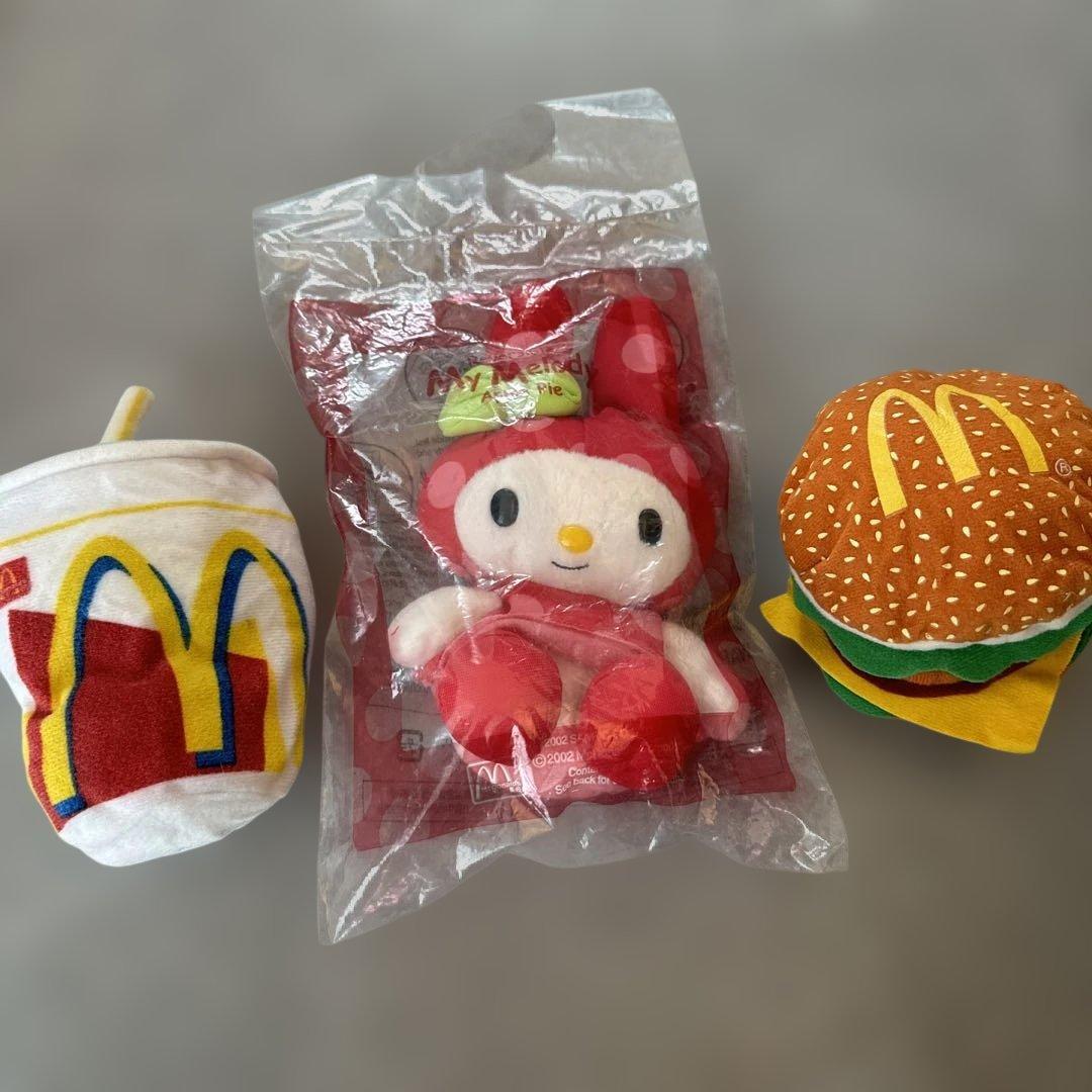 マクドナルド】マイメロディ・ハローキティ ぬいぐるみセット レア