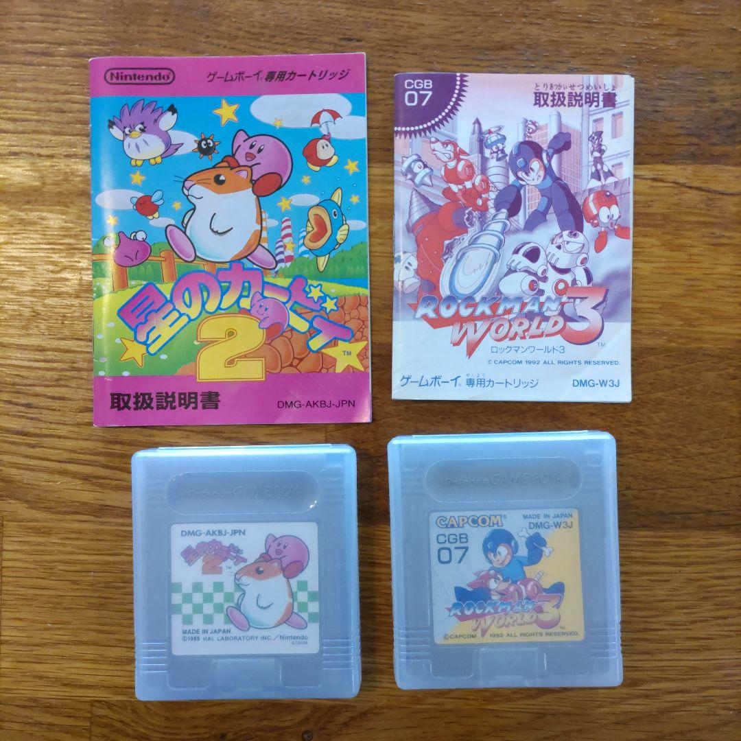 ゲームボーイカートリッジ ロックマンワールド3 星のカービィ2