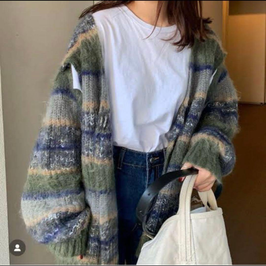 PERVERZE 2way モヘアニットカーディガン - メルカリ