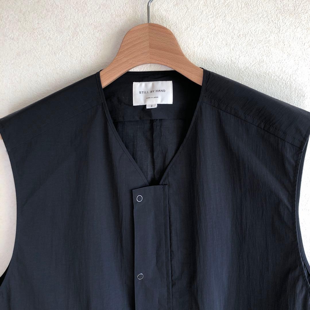 STILL BY HAND ナイロンスナップボタンベスト