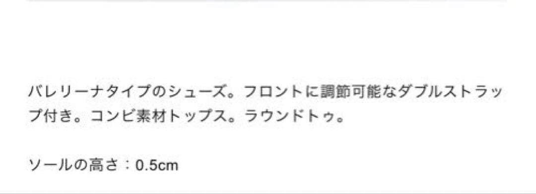 新作⭐︎ZARA ダブルストラップバレリーナ 38（24.6cm） ブラック