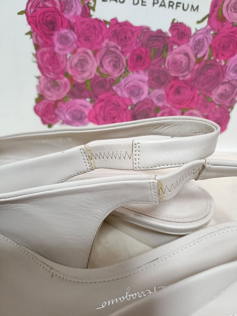 値下げ!!Ferragamo★VIVA リボンフラットパンプス7D 24.5cm