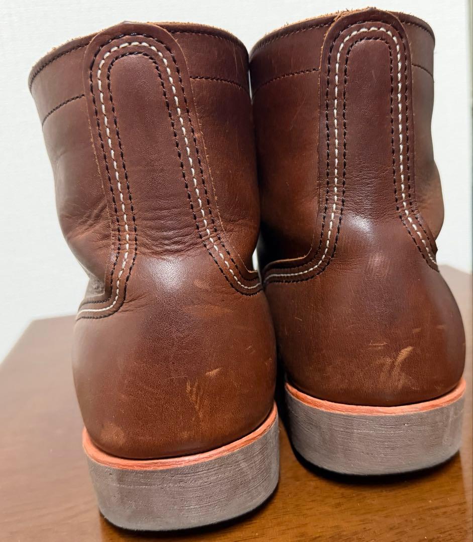 mk【本革・茶芯】LUOSJIET ワークブーツ 8.5d グッドイヤー