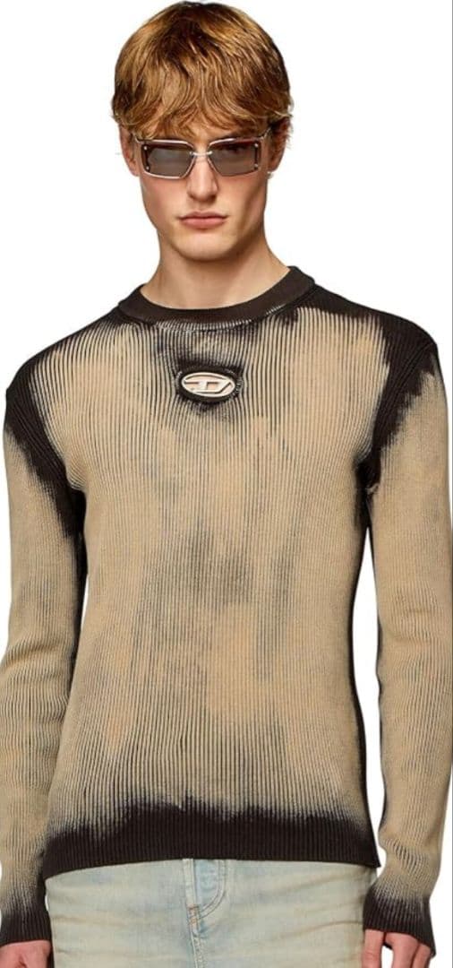 値下げ交渉〇　txt ヨンジュン着用 DIESEL K-Darin リブニット DIESEL K-Darin ニット txt ヨンジュン着用 - メルカリ