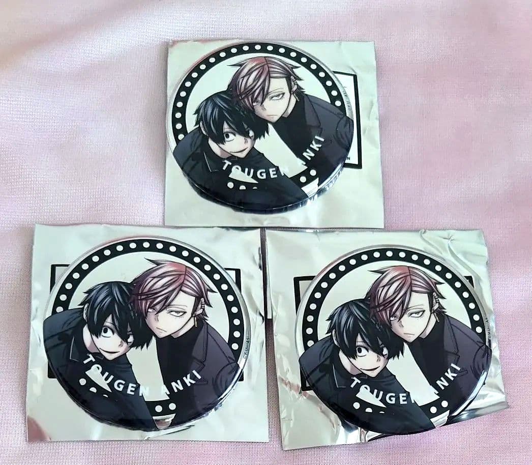 桃源暗鬼 淀川 真澄 花魁坂 京夜 ファボテリア メタリック缶バッジ