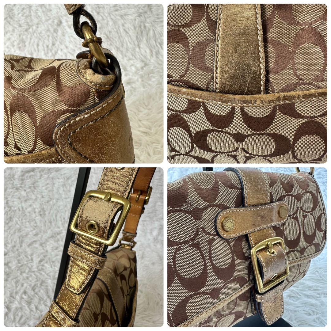 良品✨Coach コーチ ソーホー シグネチャー ワンショルダーバッグ 1482