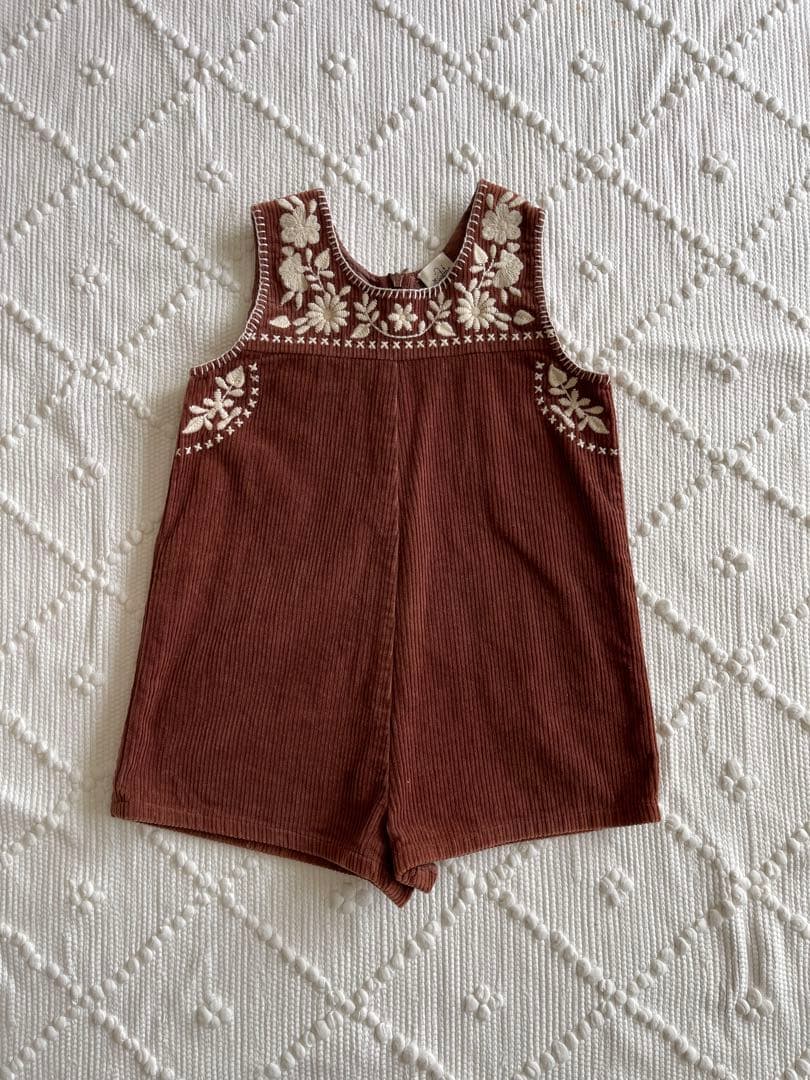 ロンパース・カバーオール Apolina suzi corduroy romper 3-5Y Long Slv Corduroy Romper – Peacocks & Pearls Lexington