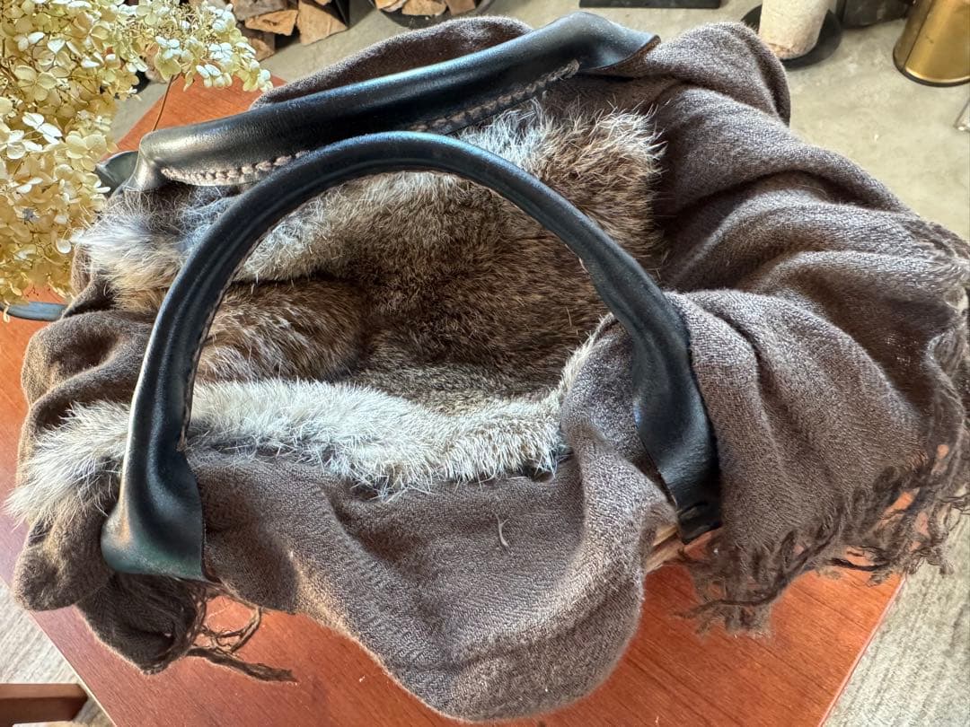 専用eb.a.gos エバゴス ブライドルシリーズ ラビットファー2本編み