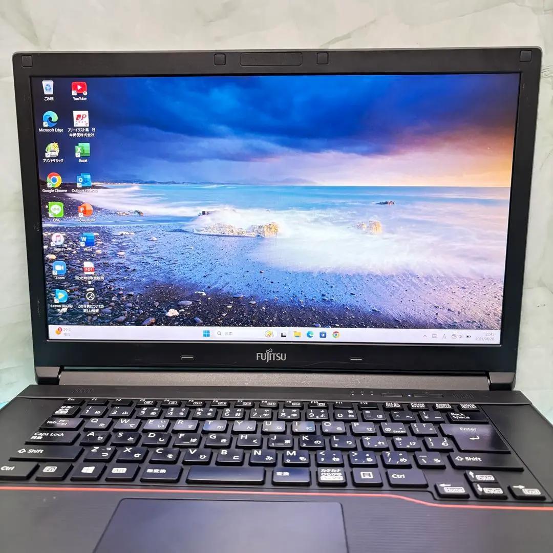 在庫処分SALE‼】☆Office付☆富士通爆速SSD☆i3ノート