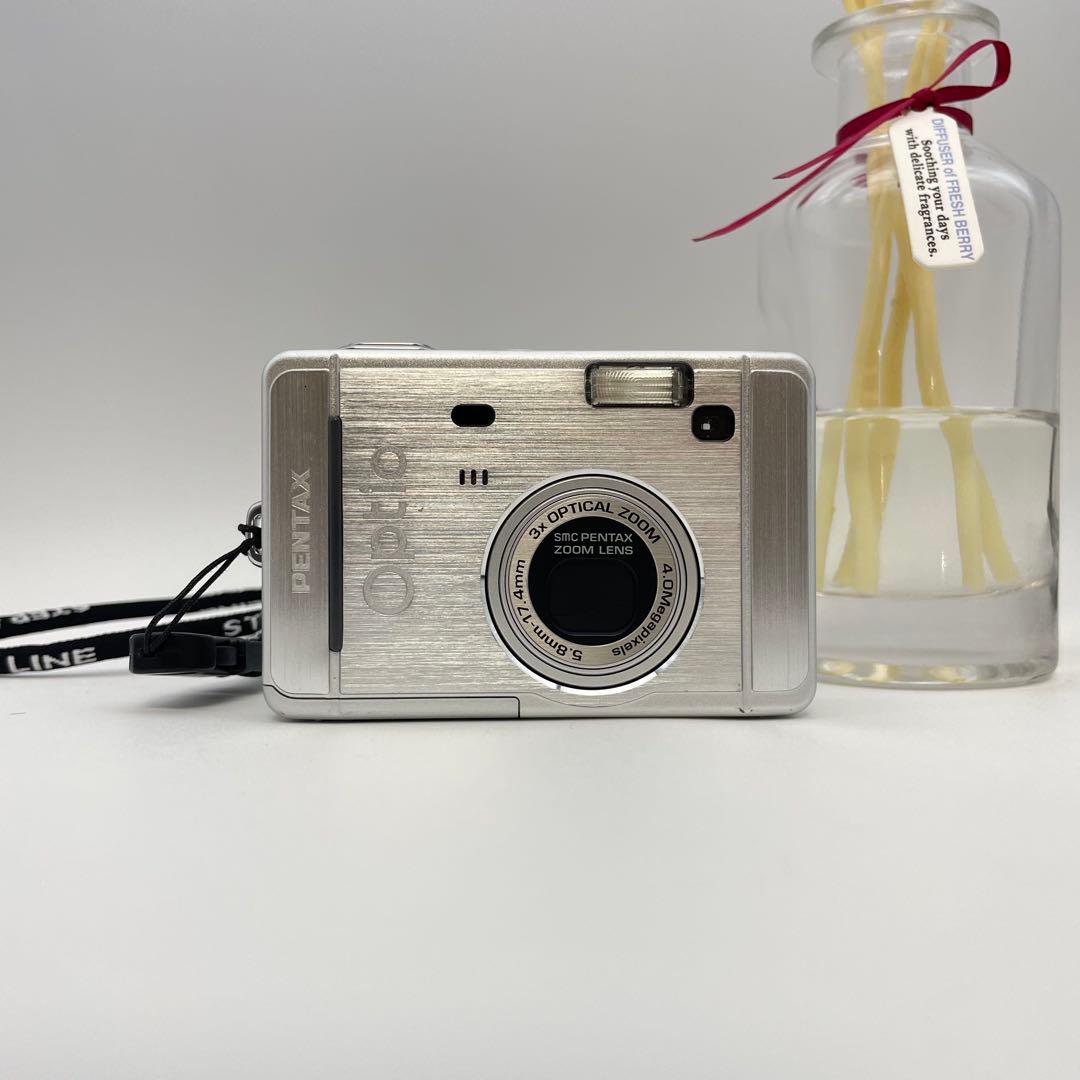 動作確認済✨PENTAX Optio S40✨スマホ転送OK 単三電池 可愛い