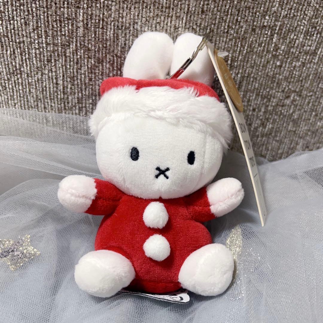 新品】ぬいぐるみ ミッフィー クリスマス サンタ キーホルダー