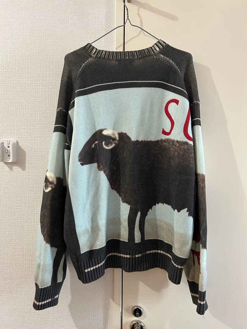SS25 ダミアンハースト セーター supreme 羊 シェープ 黒 青 - メルカリ