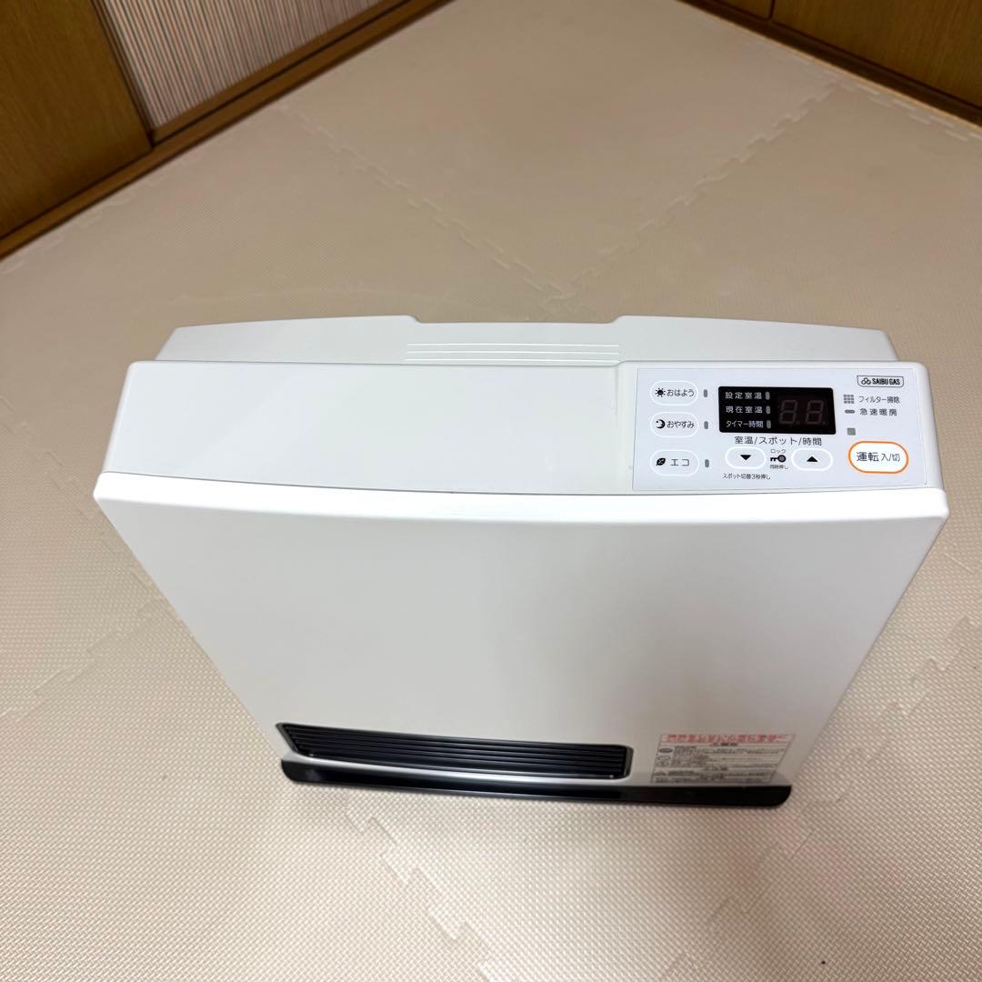 ガスファンヒーター ホワイト Rinnai SRC-364E 都市ガス用 - メルカリ