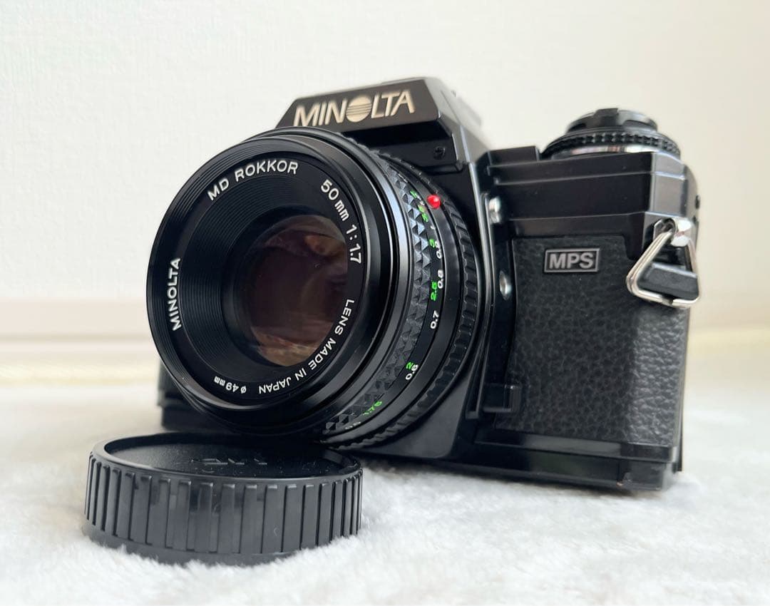 ミノルタ MINOLTA X-700 MD 50mm F1.7 Black Minolta X-700 35MM SLR Film Camera with MD mount lens System