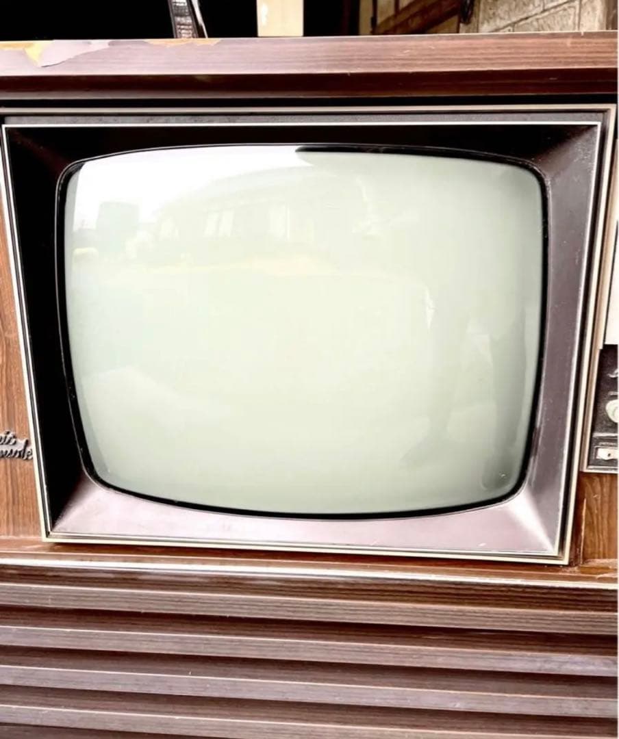 ○【昭和レトロ】NECブラウン管 希少 テレビ 木材 アンティーク