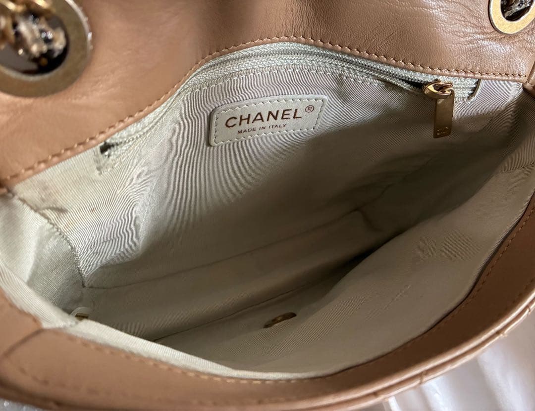 ちょこ 様♡CHANEL ツイード マトラッセ ラムスキン チェーンバッグ