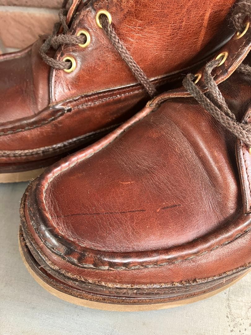 希少 ラッセルモカシン 7 トリプルヴァンプ クロムエクセル 赤茶