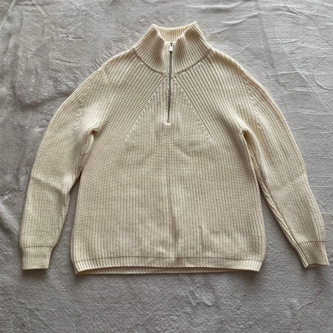 BATONER バトナー ハーフジップ ホワイト 2 - メルカリ