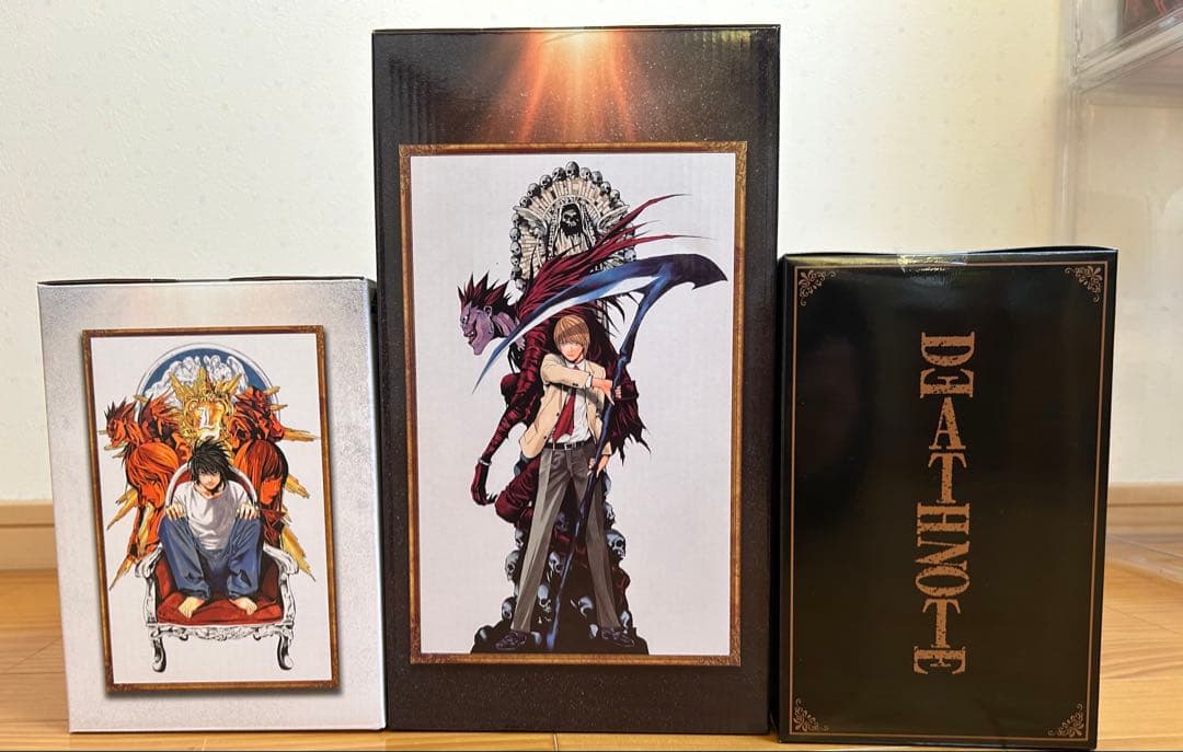 DEATH NOTE フィギュアセット 夜神月 L 弥海砂フィギュア - メルカリ