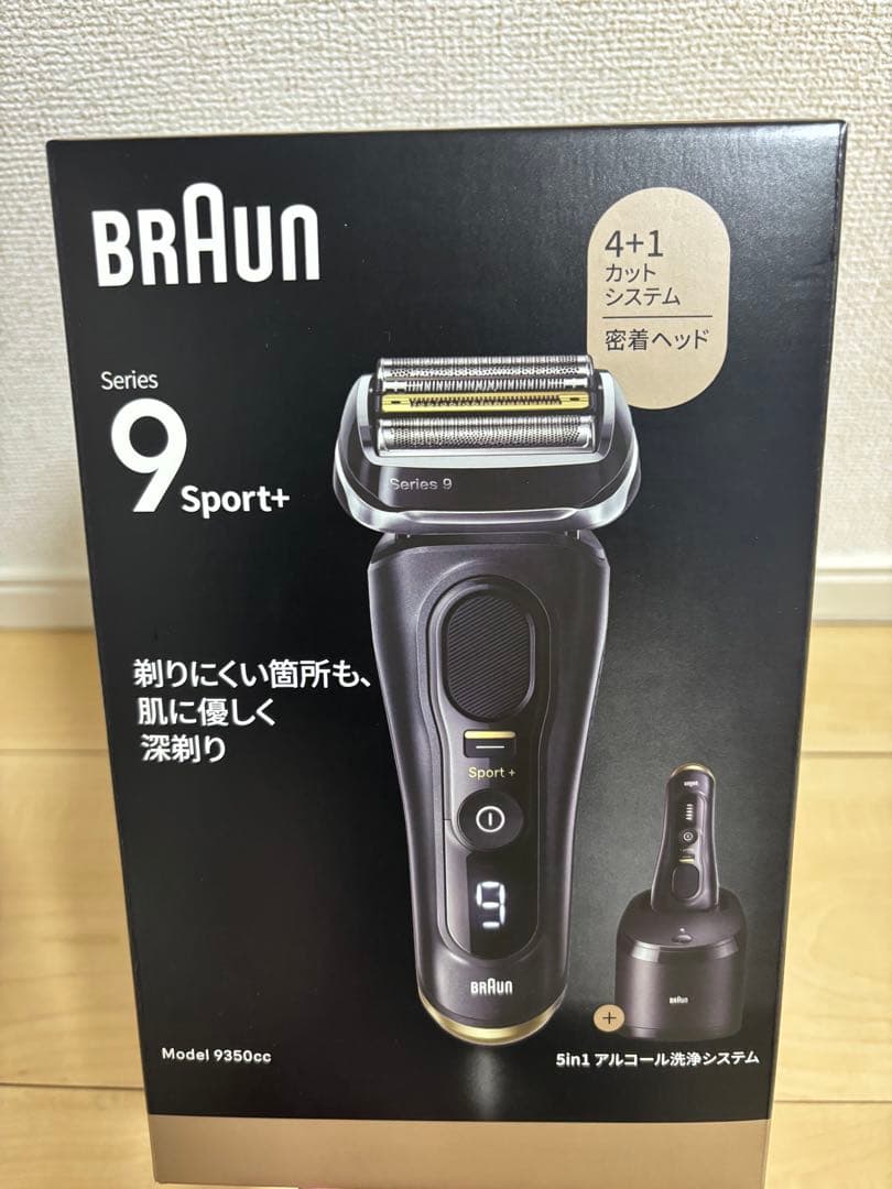 Braun Series 9 Sport+ 9350cc メンズシェーバー BRAUN Series 9 Sport + Electric Shaver Wet & Dry Clean & Charge