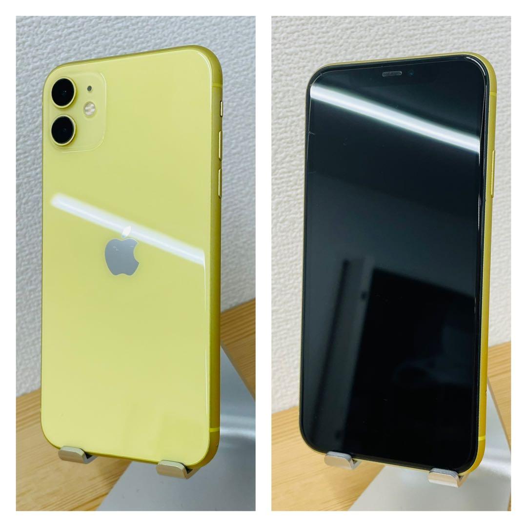 動作良好 100% iPhone 11 イエロー 128 GB SIMフリー