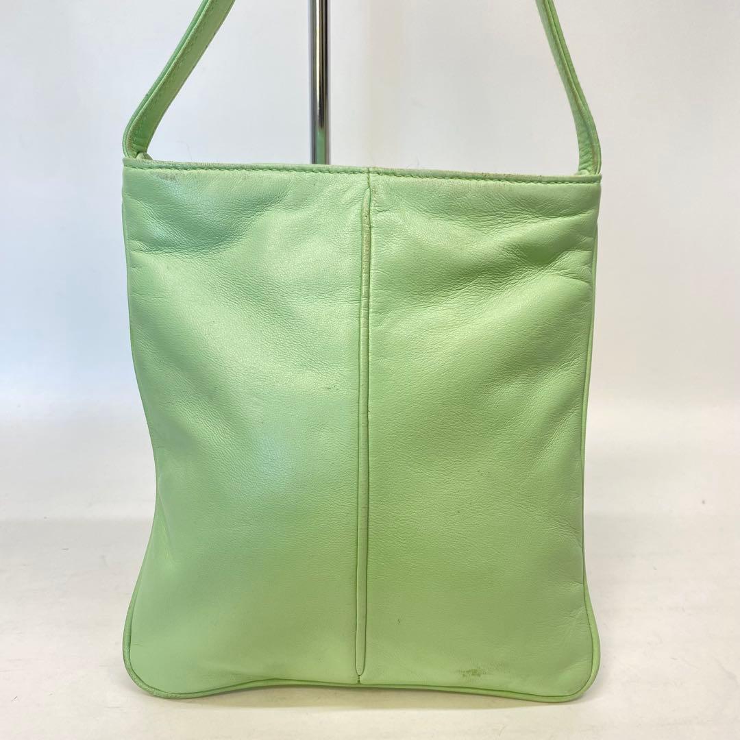 希少カラー】ロエベ ショルダーバッグ ナッパレザー ミントグリーン