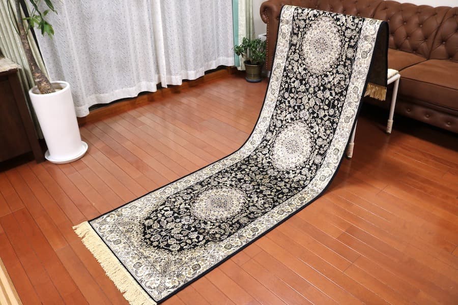 ペルシャ柄絨毯 67×240 新品未使用 玄関マット キッチンマット 伝統のペルシャ柄、ウィルトン織りのロングマット 約 80×240 cm ｜輸入