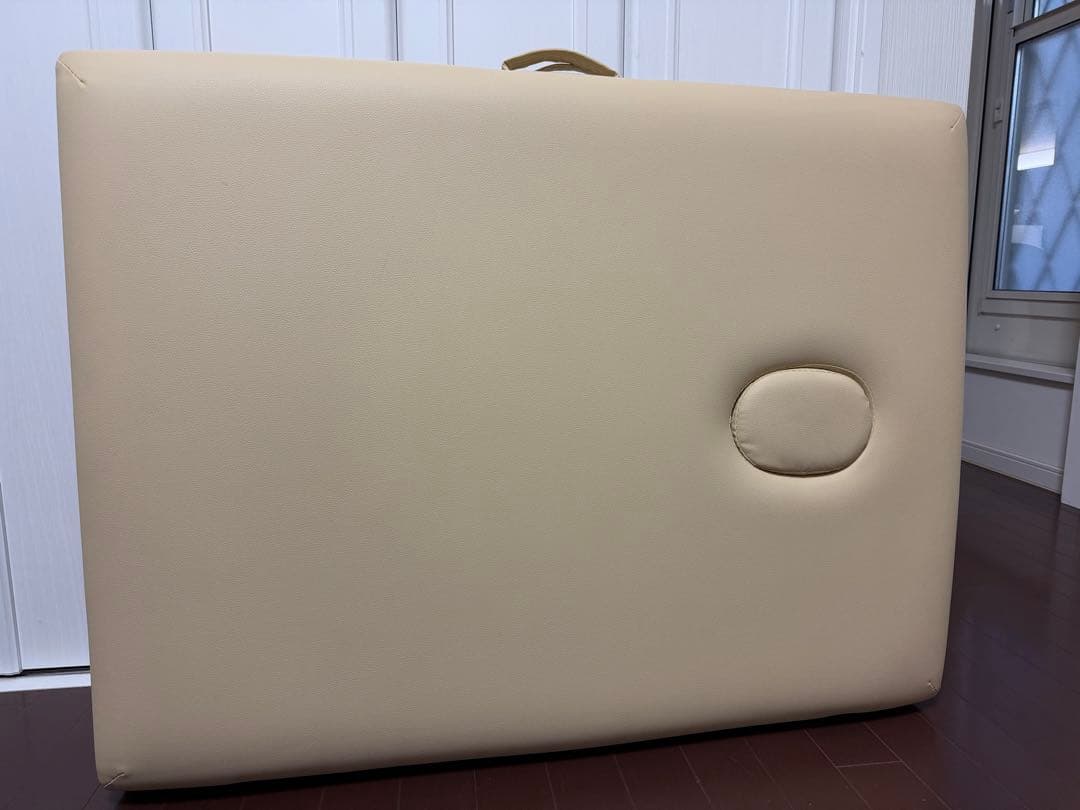 軽量 折りたたみ マッサージベット ベージュ 32330.jpg