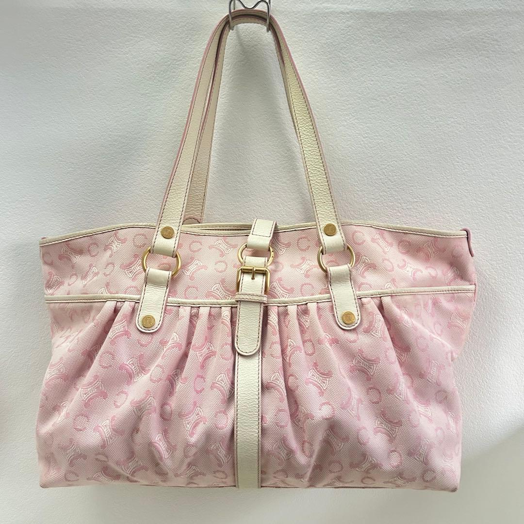 セリーヌ CELINE リリーCマカダムピンクキャンバス レザーハンドバッグ 楽天市場】セリーヌ Cマカダムスエードレザーハンドバッグ/ピンク